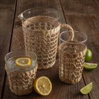Seagrass Rattan Wide Cage Tumbler – Handwoven Accent