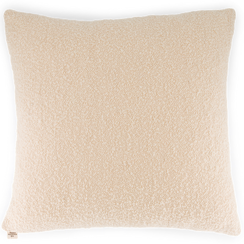 Carino Cushion — Cream White Curly Wool (45x 45cm)