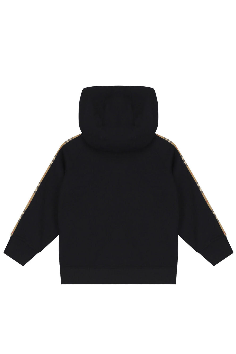 Check Panel Cotton Zip Hoodie for Boys - Maison7