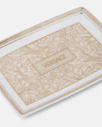 Barocco Beige Platter – Porcelain Rectangular Tray