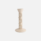Anna Candle Holder – Small Format in crackle cream white