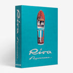 Book cover of 'Riva Aquarama' by Assouline with a turquoise background and Riva logo.