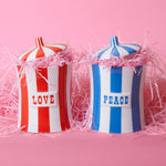Vice Love Canister - Hand-Painted Porcelain Storage Jar