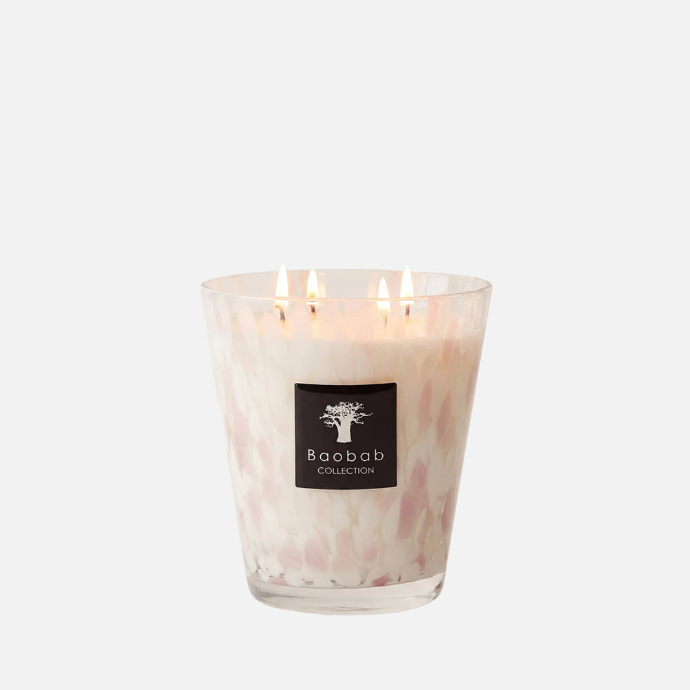 شمعة معطرة برائحة لآلئ الباوباب البيضاء – الحد الأقصى 16