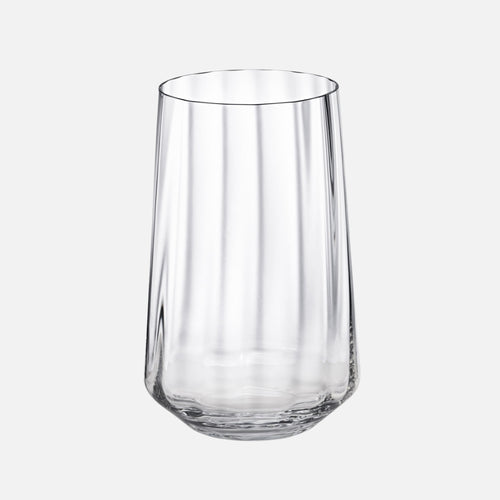 GJ Bernadotte Tall Tumbler Glass Crystalline