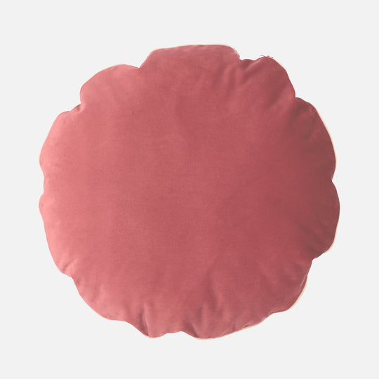 Bomboloni Round Cushion in Pink Velvet