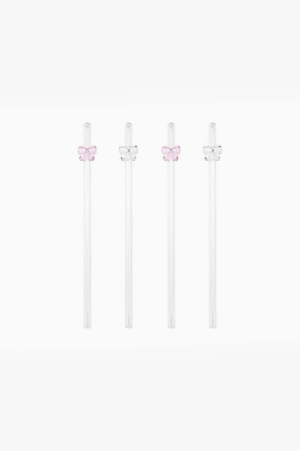 Bow Straws, Set of 4
