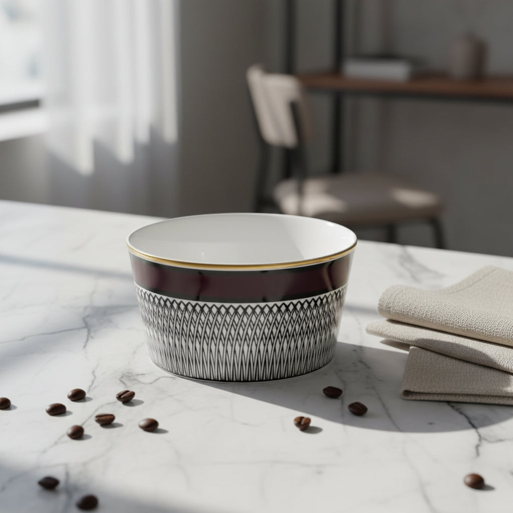 Burgundy Individual Bowl – 37cl