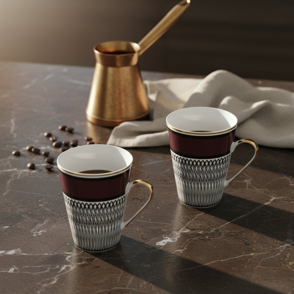 Burgundy Mug Set of 2 – 40cl
