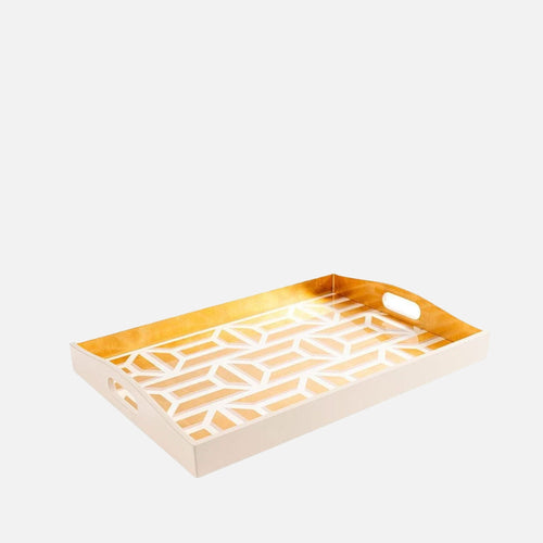 Garden Gate Lacquer Large Rectangle Tray