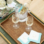 Rattan Rectangular Tray – Dark Natural