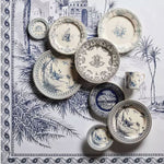 Cake Plate - Blue Mismatched