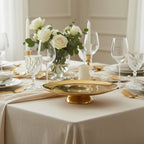 Porcelain Cake Stand Gold Finish – Ø 30.5 cm