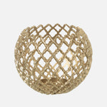 Gold Aluminium Candle Holder – Large Decorative Accent