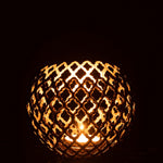 Gold Aluminium Candle Holder – Large Decorative Accent