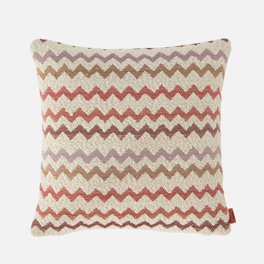Capri Outdoor Cushion 40x40cm with zig zag pattern