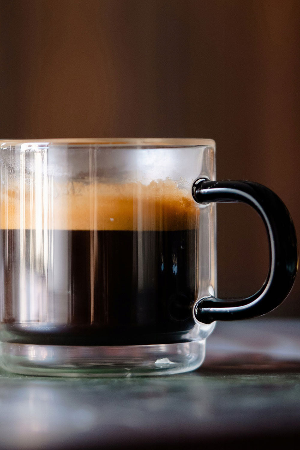 Carbon Double Walled Espresso Cups 80 ml, Set of 2 - Maison7