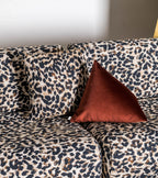 Carino Cushion — Leopard Jacquard (45 × 45 cm).