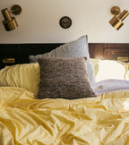 وسادة كارينو بتأثير تويد بني وأخضر (45 × 45 سم)