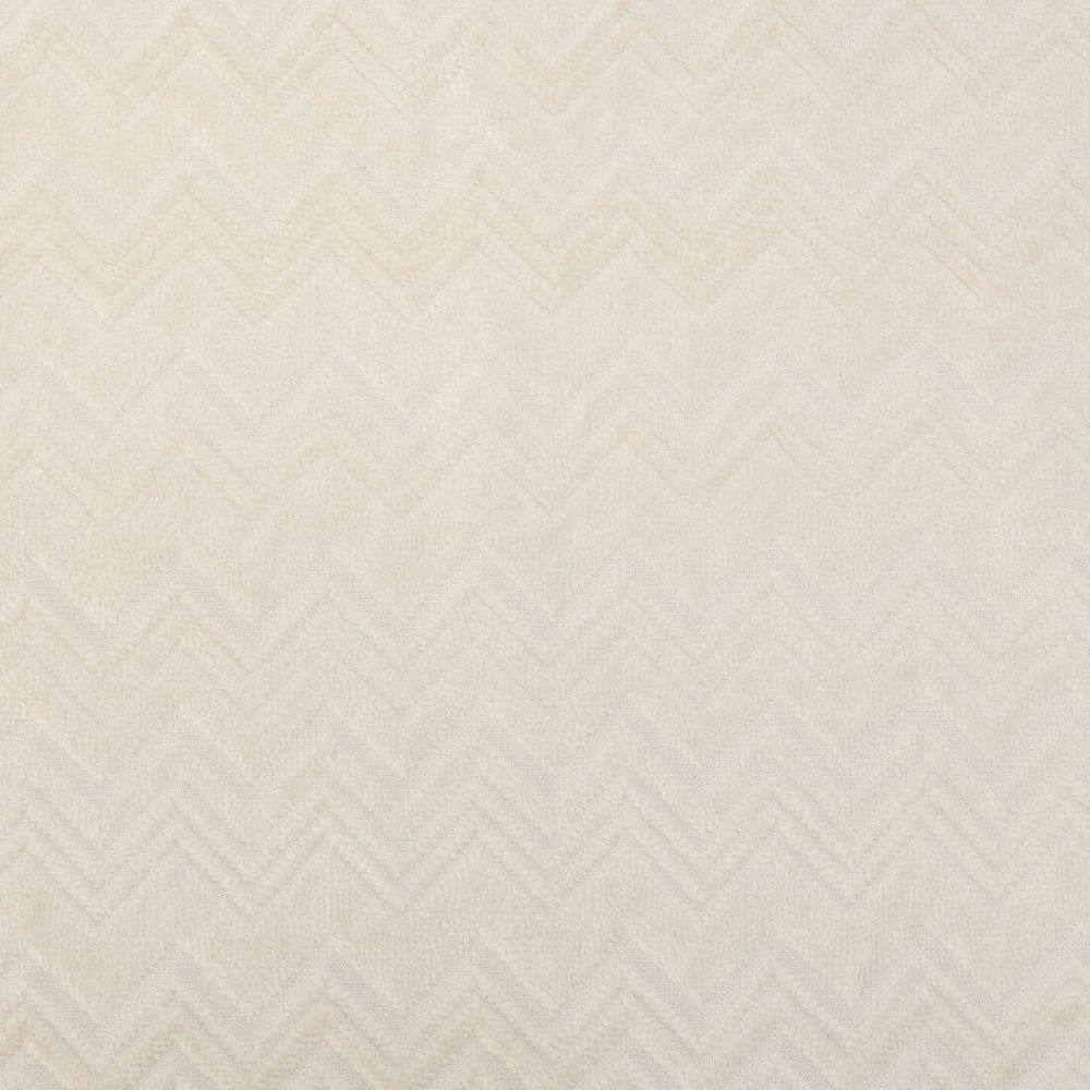 Chalk Cotton Terry Zigzag Hooded Bathrobe