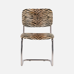 Classica Chair – Tiger Velvet & Steel Base