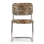 Classica Chair – Tiger Velvet & Steel Base
