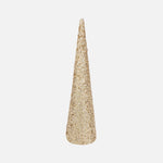 Large Gold Sequin Cone Decor – 120 cm Foam Display Piece