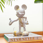 Star Style Mickey Small Figurine - White/Gold