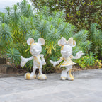 Star Style Mickey Small Figurine - White/Gold