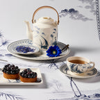 إبريق شاي ياباني - أزرق غير متطابق