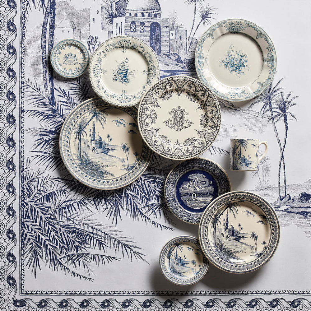 مجموعة من 6 أطباق ميجنارديز متنوعة - Les Dépareillées Blue