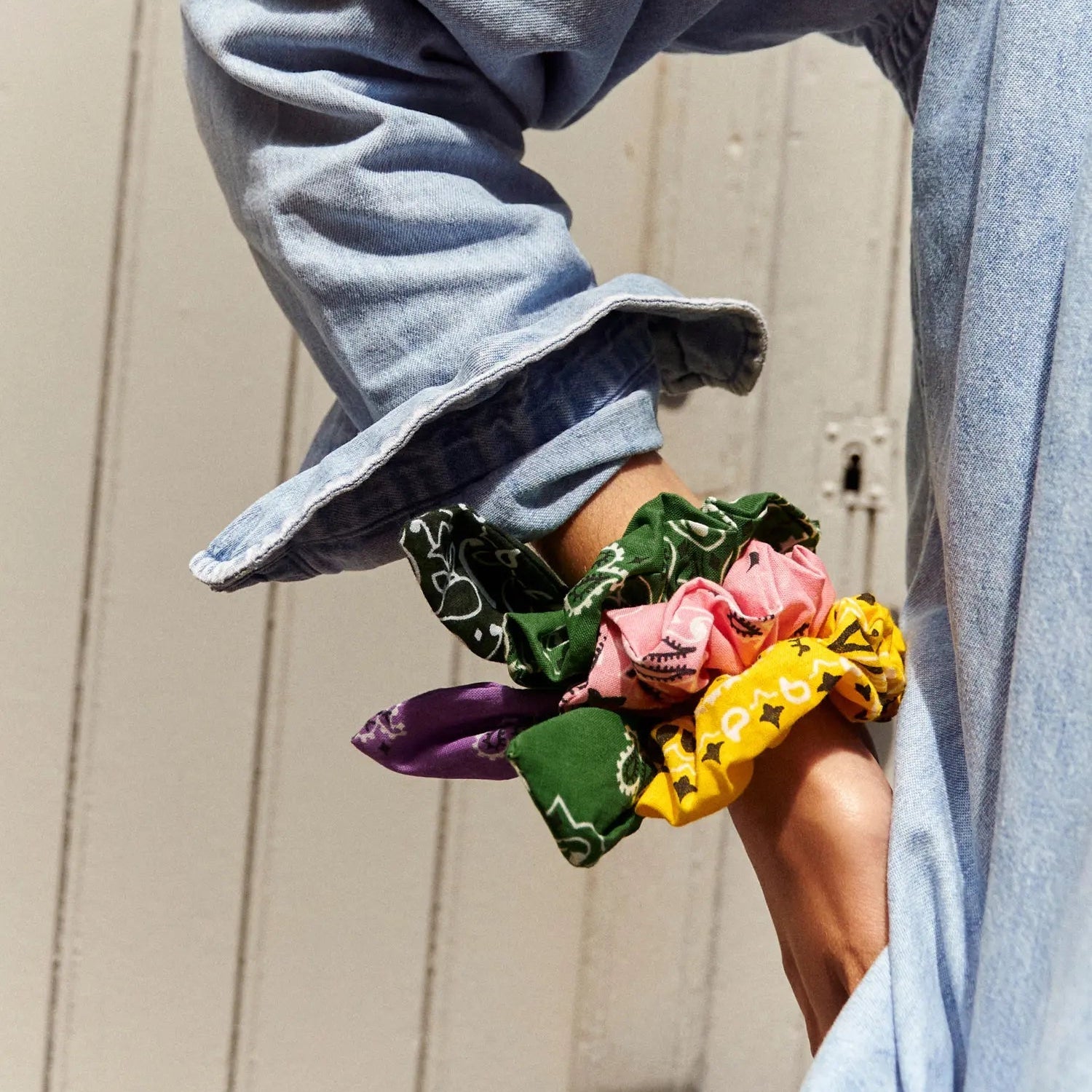 Chouchou Hair Scrunchie, Lilac-Mint