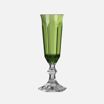 Dolce Vita Green Acrylic Champagne Flute