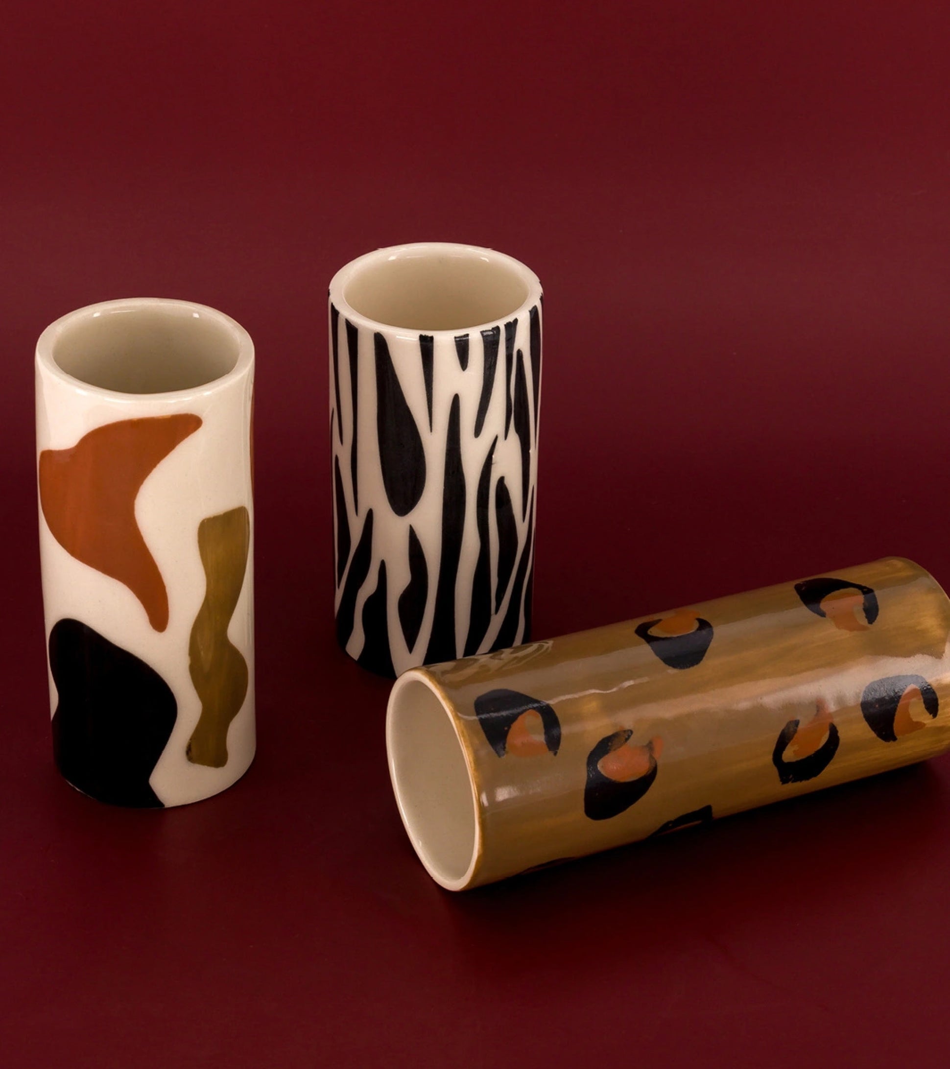 Domino Large Leopard Pattern Pot