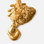 Drip Candle Holder Large – Gold Plated Aluminium