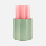 Duetto • Candy Pink & Almond Green Vase