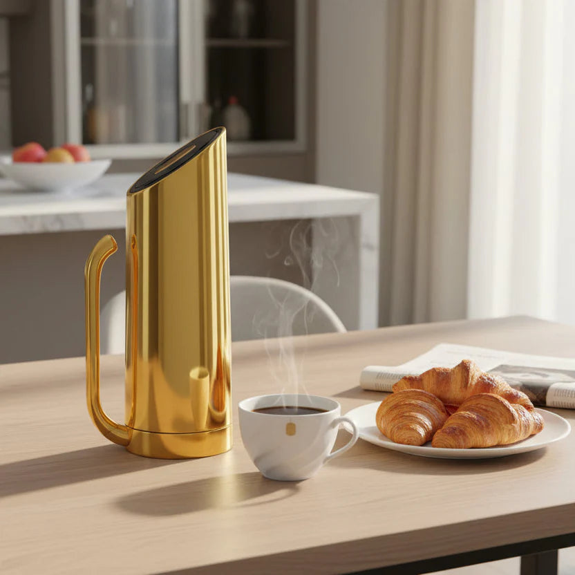 Ellipse Stainless Steel Thermos 0.8L – Mirror Finish