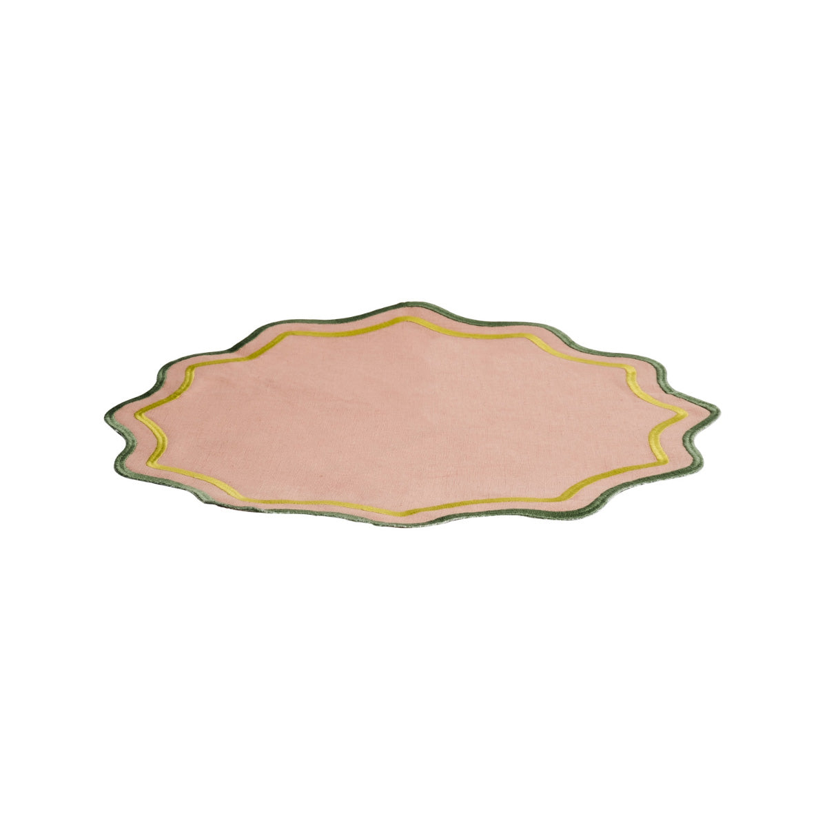 Set 2 scalloped placemats ( placemats Ø 38 cm )