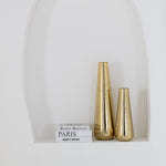 Large Rose Gold Aluminium Floor Vase – Decorative Home Accent