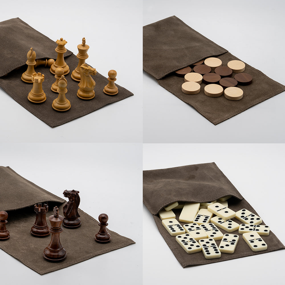 Triple Game Box – Chess, Draughts & Domino