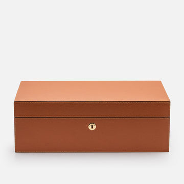Santiago Humidor Large Leather Calfskin