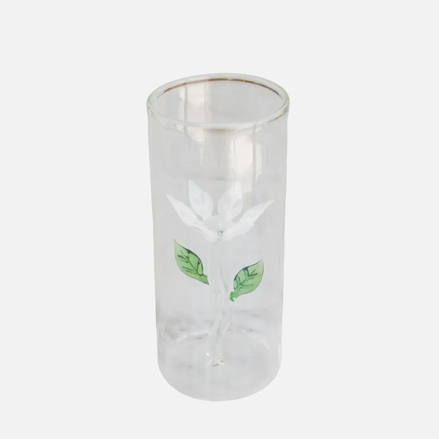 Glass Vase with Inner Flower