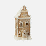 Gingerbread LED House Figurine – Holiday Decoration