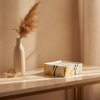 Golden Sumi-Ela. Chocolat Box 24Cm With Leather G.B.