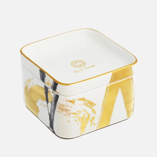 Golden Sumi-e Small Chocolat Box – 12cm