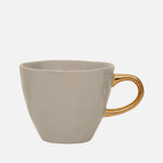 Good Morning Ceramic Coffee Cup Ø8 cm – Gray Morn