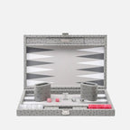 Grey Ostrich Medium Backgammon