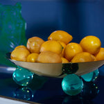 Globo Tripod Decorative Bowl – Brass & Acrylic Centerpiece