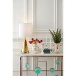 Botanist Round Butterfly Vase - Gold Porcelain Accent