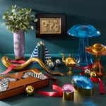 Zebra Lacquer Backgammon Set – Cognac & Velvet